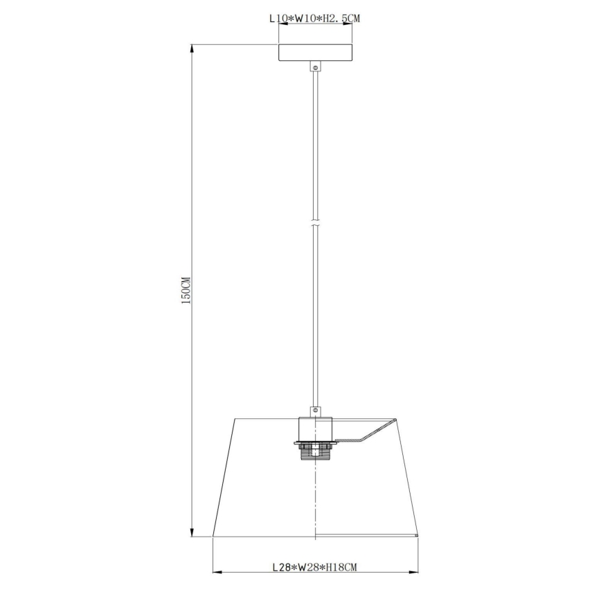 Lucide 10416/01/38 - Lestenec na vrvici WOOLLY 1xE27/60W/230V krem barva