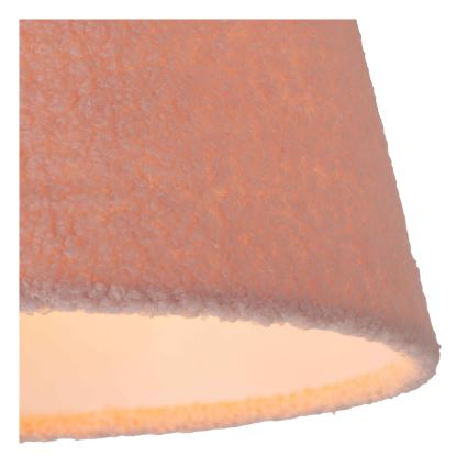Lucide 10416/01/66 - Lestenec na vrvici WOOLLY 1xE27/60W/230V roza