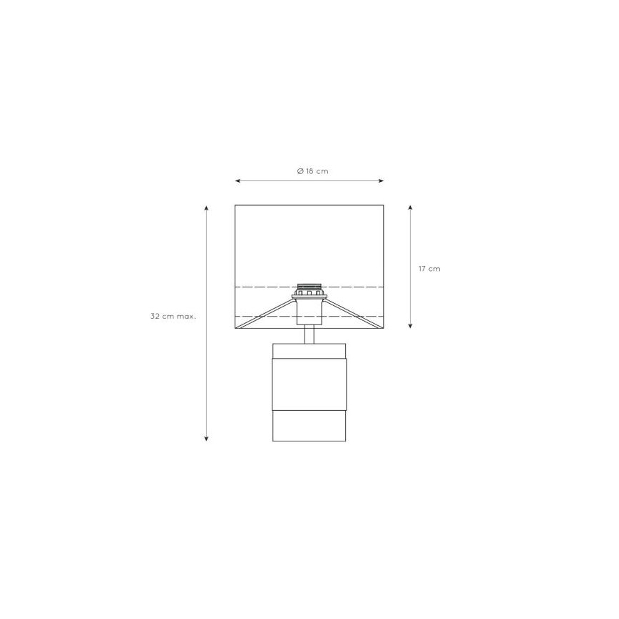 Lucide 10500/81/43 - Namizna svetilka EXTRAVAGANZA FRIZZLE 1xE14/40W/230V rjava