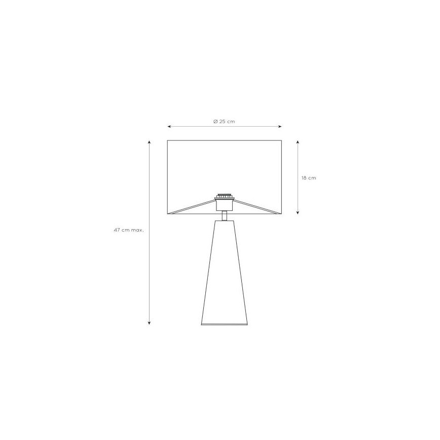 Lucide 10501/81/30 - Namizna svetilka VELVET 1xE27/40W/230V