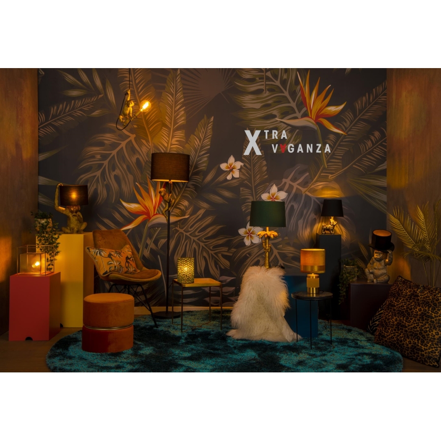 Lucide 10505/81/02 - Namizna svetilka COCONUT 1xE27/60W/230V zlata/zelena