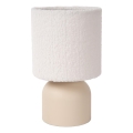 Lucide 10516/01/38 - Namizna svetilka WOOLLY 1xE14/40W/230V krem barva