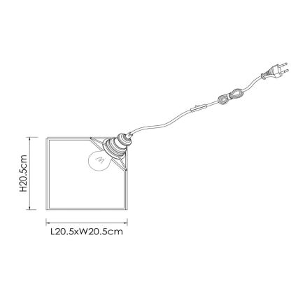 Lucide 10518/20/60 - Namizna svetilka DAVOS 1xE27/60W/230V