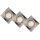 Lucide 11002/15/12 - SET 3x LED Zatemnitvena vgradna svetilka FOCUS 1xGU10/5W/230V krom kvadraten