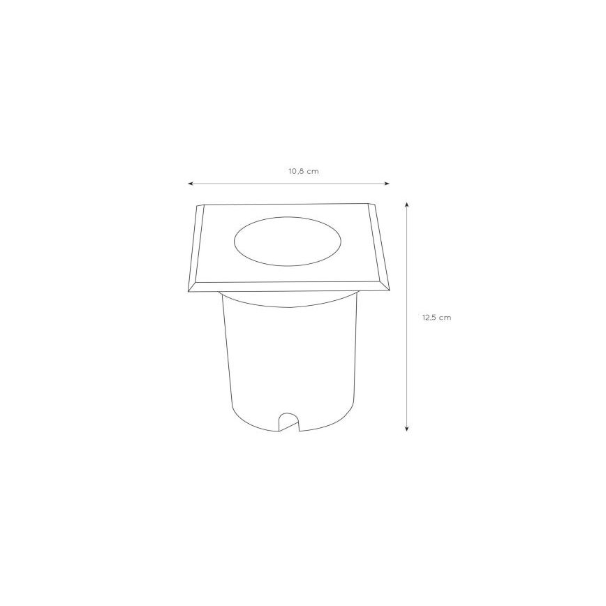 Lucide 11800/01/12 - Zunanja vgradna svetilka BILTIN 1xGU10/35W/230V IP67