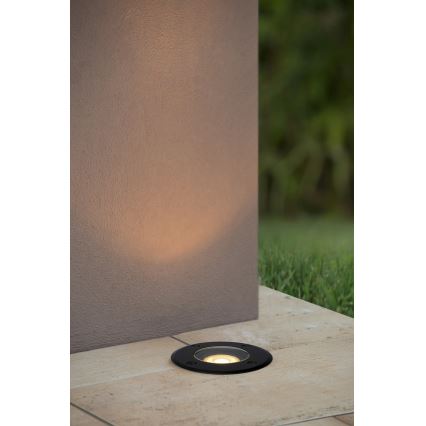 Lucide 11801/01/30 - Zunanja vgradna svetilka BILTIN 1xGU10/35W/230V IP67 črna