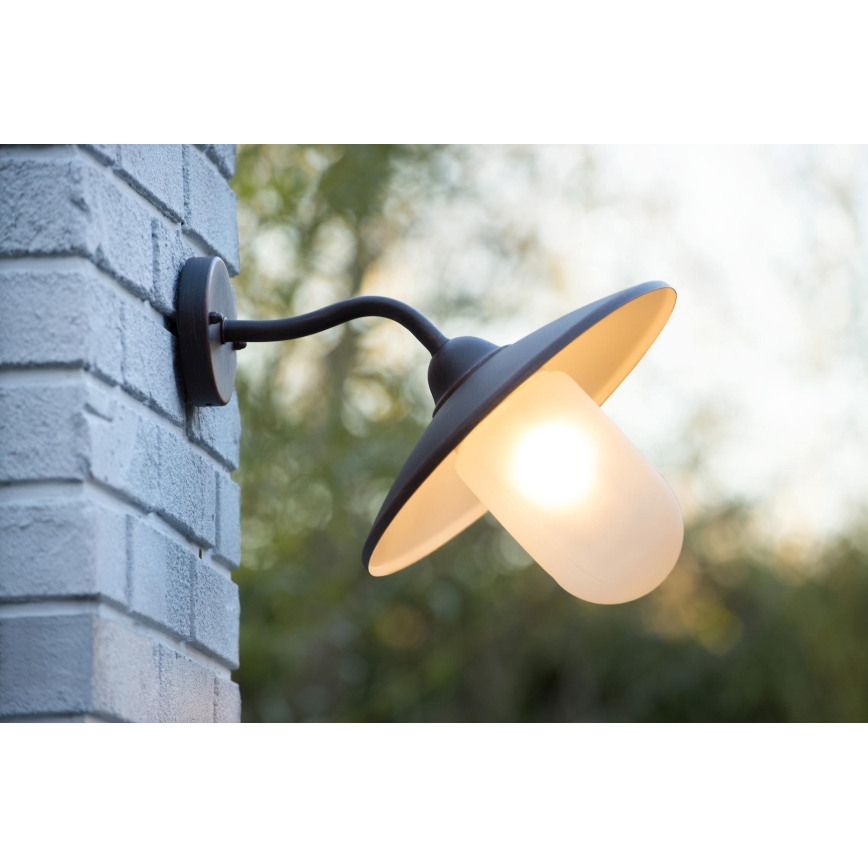 Lucide 11870/01/97 - Zunanja stenska svetilka ARUBA 1xE27/60W/230V IP44