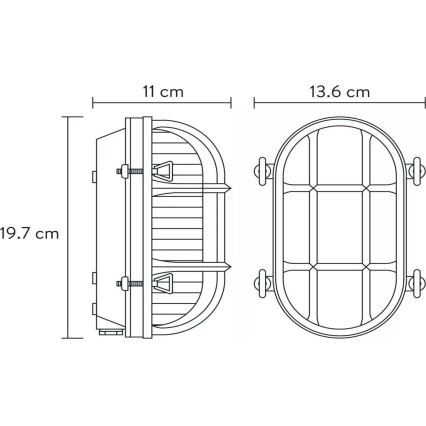 Lucide 11891/20/02 - Zunanja stenska svetilka DUDLEY 1xE27/40W/230V IP65 zlata