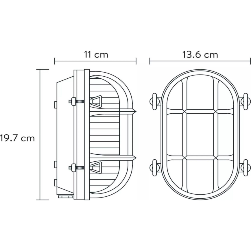 Lucide 11891/20/02 - Zunanja stenska svetilka DUDLEY 1xE27/40W/230V IP65 zlata
