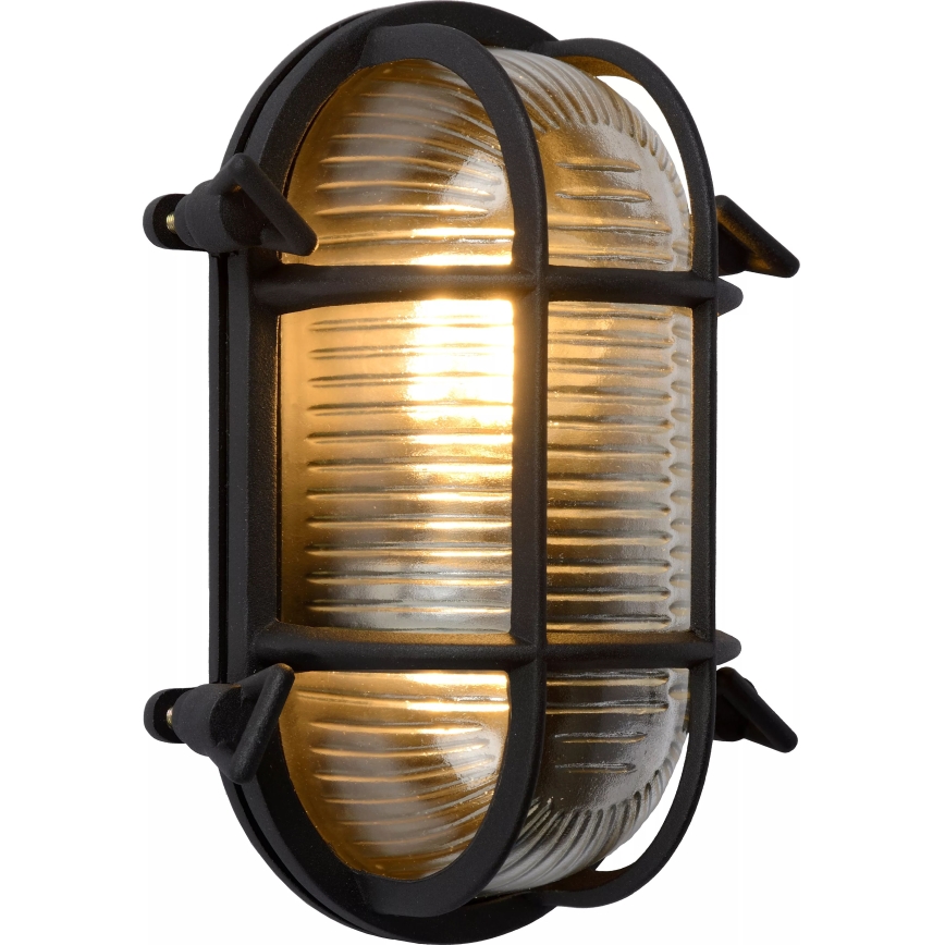 Lucide 11891/20/30 - Zunanja stenska svetilka DUDLEY 1xE27/40W/230V IP65 črna