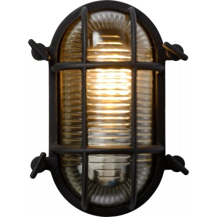 Lucide 11891/20/30 - Zunanja stenska svetilka DUDLEY 1xE27/40W/230V IP65 črna