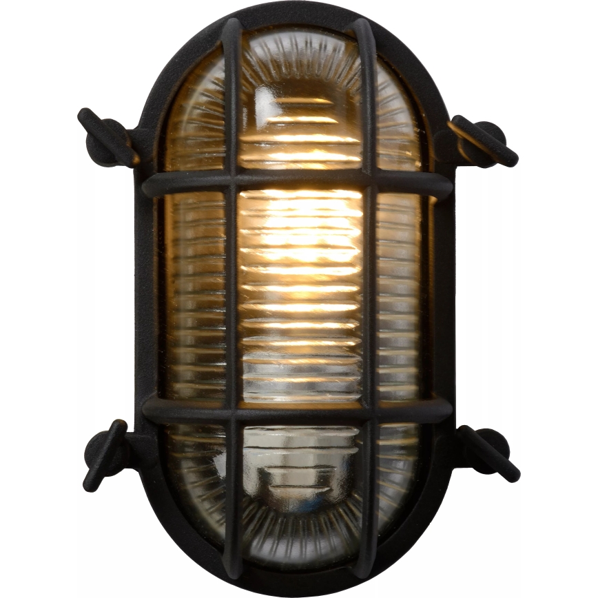 Lucide 11891/20/30 - Zunanja stenska svetilka DUDLEY 1xE27/40W/230V IP65 črna
