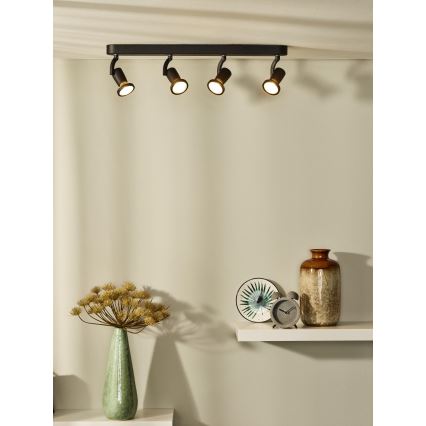 Lucide 11903/20/30 - LED reflektor JASTER-LED 4xGU10/5W/230V črn