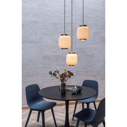 Lucide 13435/03/31 - Lestenec na vrvici GOSSE 3xE27/40W/230V porcelan