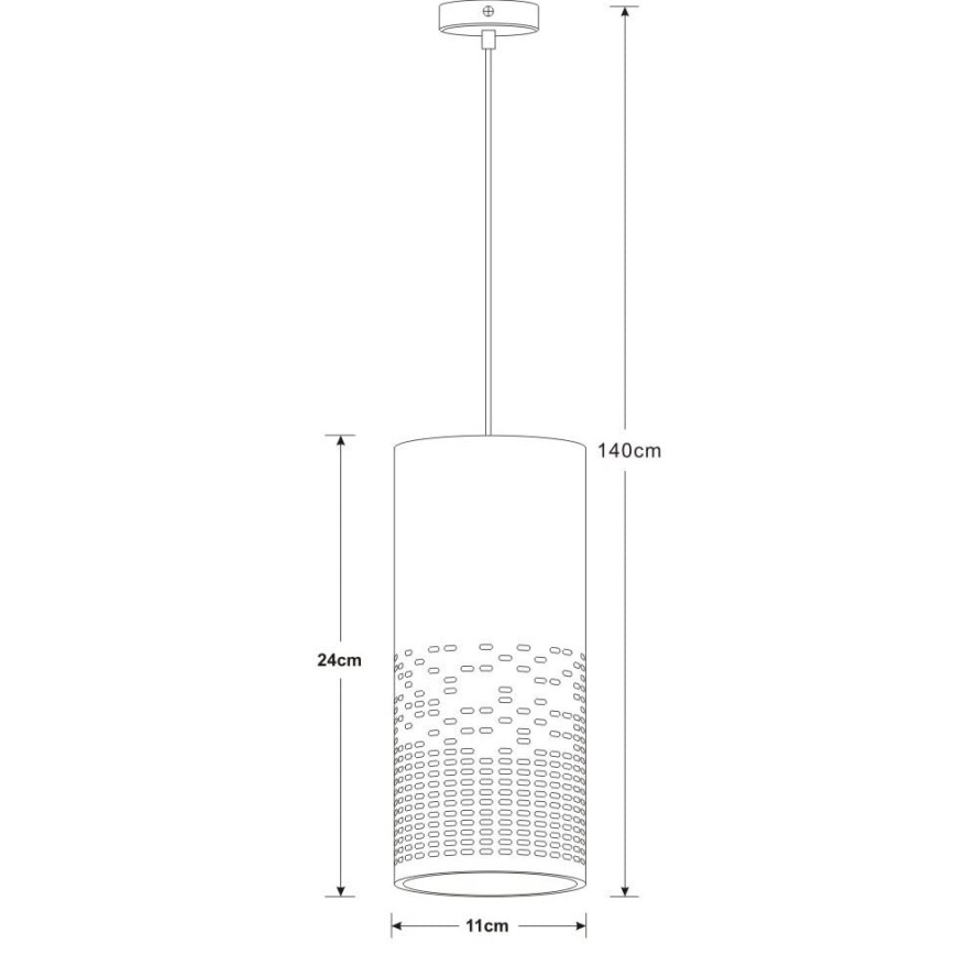 Lucide 13451/01/31 - Lestenec na vrvici SINAN 1xE27/40W/230V