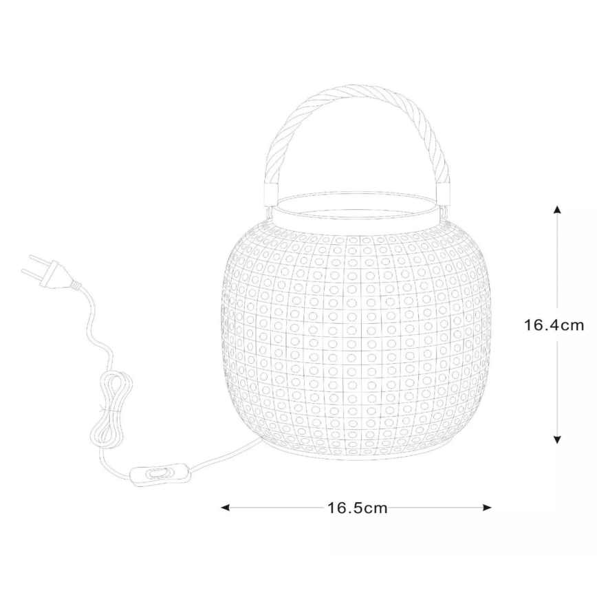 Lucide 13525/01/31 - Namizna svetilka SAFIYA 1xE14/25W/230V