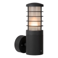 Lucide 14871/01/30 - Zunanja stenska svetilka s senzorjem SOLID 1xE27/60W/230V IP54