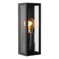Lucide 15802/01/30 - Zunanja stenska svetilka DUKAN 1xE27/15W/230V IP65 črna