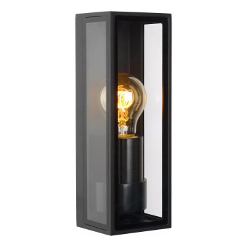 Lucide 15802/01/30 - Zunanja stenska svetilka DUKAN 1xE27/15W/230V IP65 črna