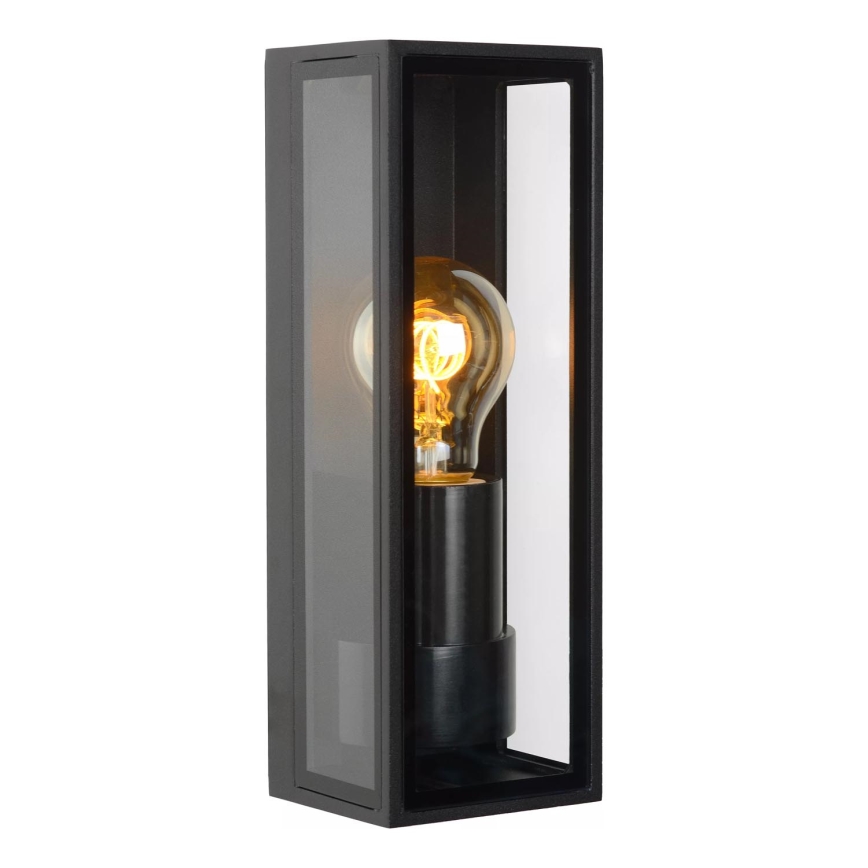 Lucide 15802/01/30 - Zunanja stenska svetilka DUKAN 1xE27/15W/230V IP65 črna