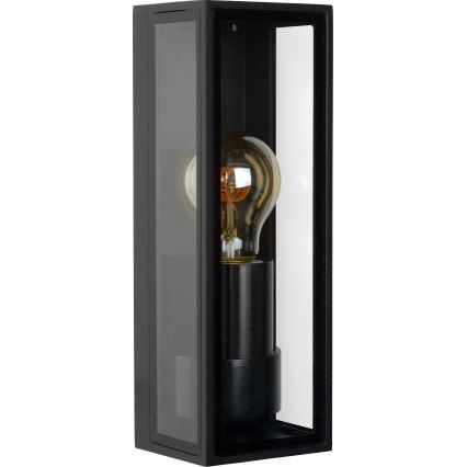 Lucide 15802/01/30 - Zunanja stenska svetilka DUKAN 1xE27/15W/230V IP65 črna