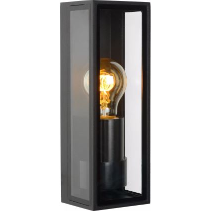 Lucide 15802/01/30 - Zunanja stenska svetilka DUKAN 1xE27/15W/230V IP65 črna