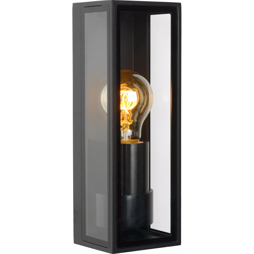 Lucide 15802/01/30 - Zunanja stenska svetilka DUKAN 1xE27/15W/230V IP65 črna