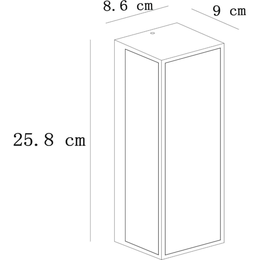 Lucide 15802/01/30 - Zunanja stenska svetilka DUKAN 1xE27/15W/230V IP65 črna