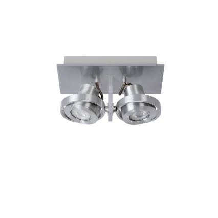 Lucide 17906/10/12 - LED Zatemnitveni reflektor LANDA 2xGU10/4,5W/230V mat krom