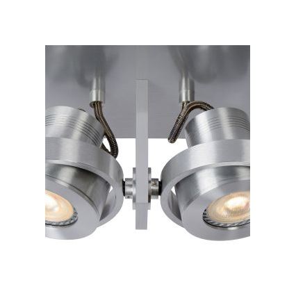 Lucide 17906/10/12 - LED Zatemnitveni reflektor LANDA 2xGU10/4,5W/230V mat krom