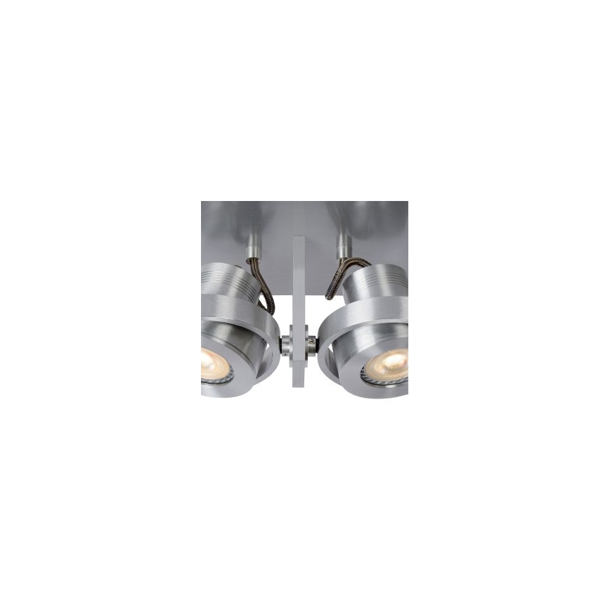 Lucide 17906/10/12 - LED Zatemnitveni reflektor LANDA 2xGU10/4,5W/230V mat krom