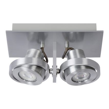 Lucide 17906/11/12 - LED Zatemnitveni reflektor LANDA 2xGU10/5W/230V mat krom