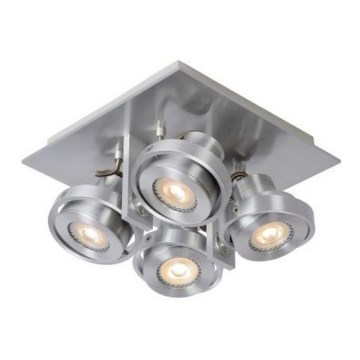 Lucide 17906/21/12 - LED Zatemnitveni reflektor LANDA 4xGU10/5W/230V mat krom