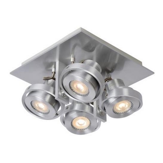 Lucide 17906/21/12 - LED Zatemnitveni reflektor LANDA 4xGU10/5W/230V mat krom