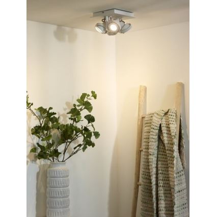 Lucide 17906/21/31 - LED Zatemnitveni žaromet LANDA 4xGU10/5W/230V bela