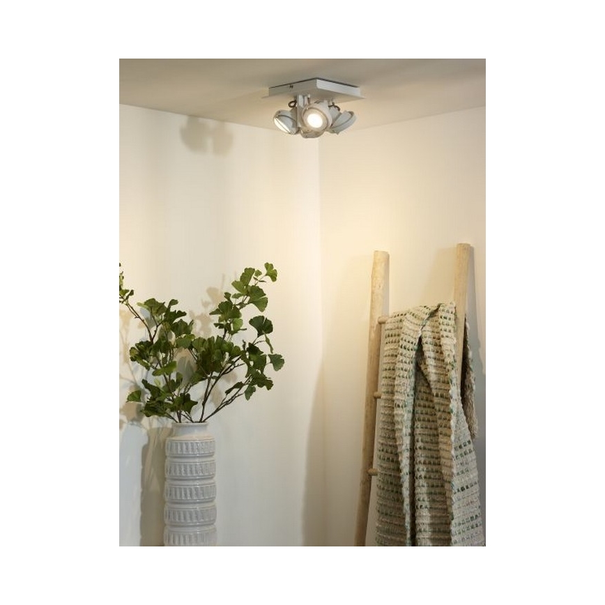 Lucide 17906/21/31 - LED Zatemnitveni žaromet LANDA 4xGU10/5W/230V bela