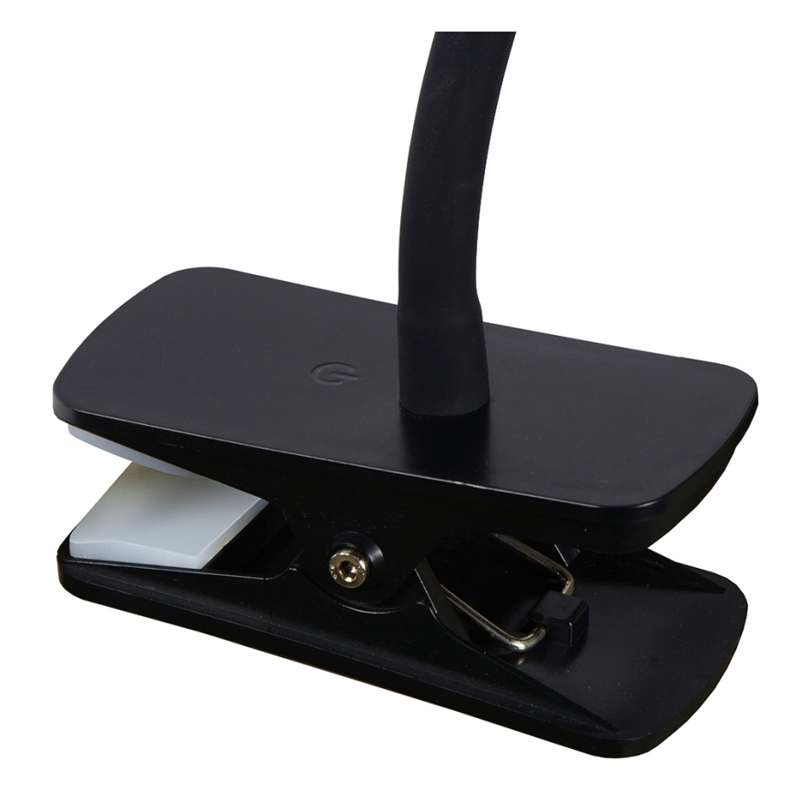 Lucide 18256/03/30 - LED Zatemnitvena fleksibilna namizna svetilka na dotik s sponko ZOZY LED/4W/230V črna