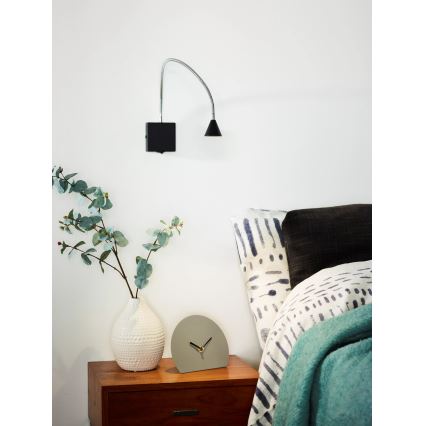 Lucide 18293/03/30 - LED Stenski reflektor BUDDY LED/3W/230V črn