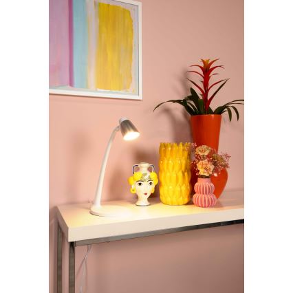 Lucide 18660/05/31 - LED Namizna svetilka LUDO LED/4,5W/230V bela