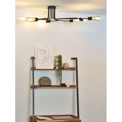 Lucide 21112/08/30 - Nadgradni lestenec LESTER 8xE27/40W/230V