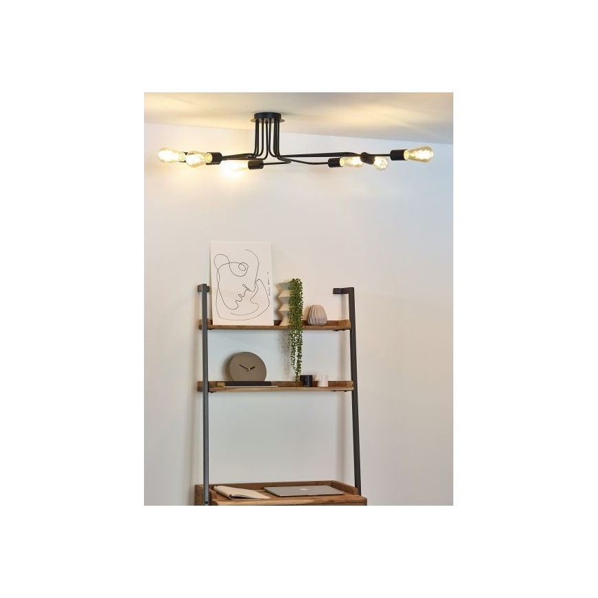 Lucide 21112/08/30 - Nadgradni lestenec LESTER 8xE27/40W/230V