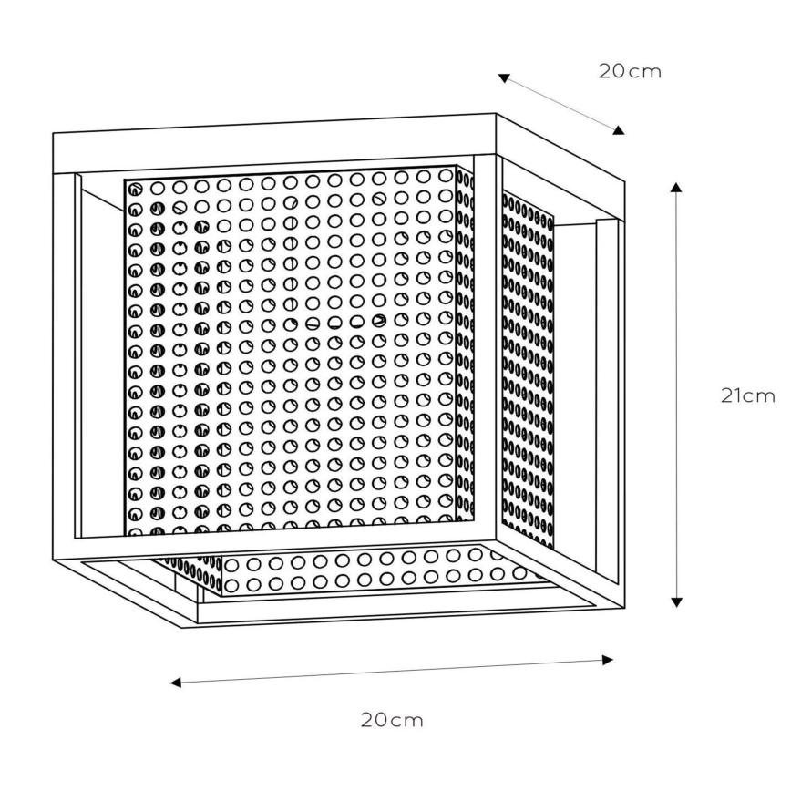 Lucide 21122/01/30 - Stropna svetilka SANSA 1xE27/40W/230V