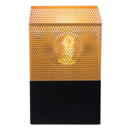 Lucide 21223/01/02 - Stenska svetilka RENATE 1xE27/40W/230V zlata/črna