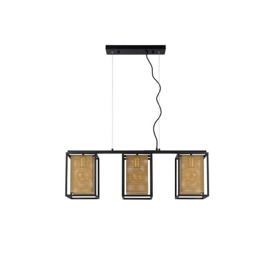 Lucide 21422/03/30 – LED Lestenec na vrvici SANSA 3×E27/40W/230V