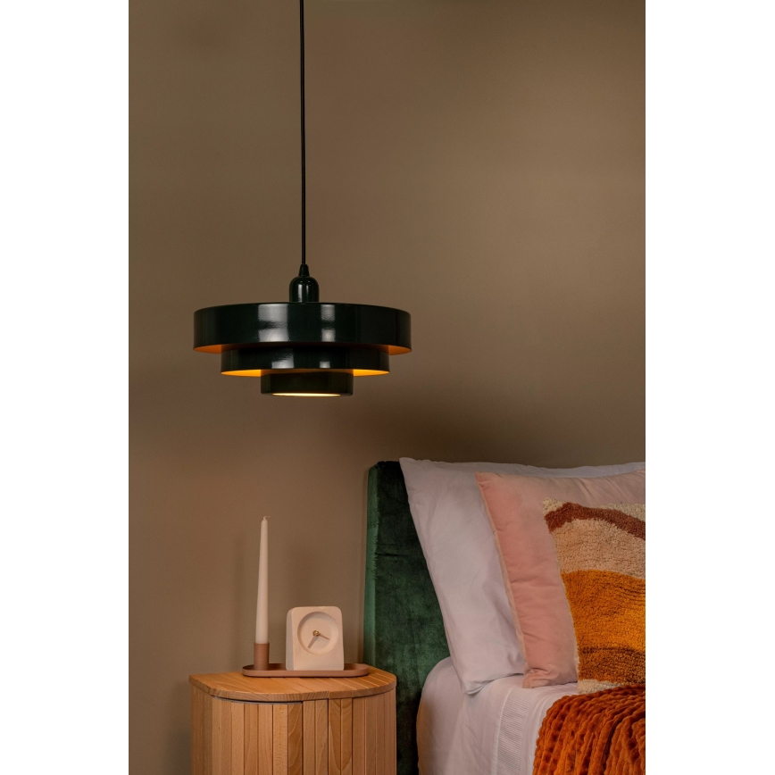 Lucide 21443/35/33 - Viseča svetilka na kablu RUNA 1xE27/40W/230V zelena