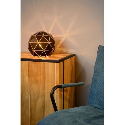 Lucide 21509/25/30 - Namizna svetilka OTONA 1xE27/25W/230V črna