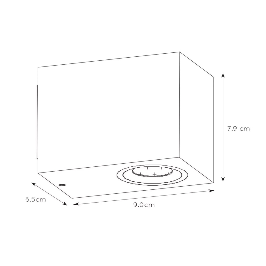 Lucide 22860/05/31 - LED Zatemnitvena zunanja stenska svetilka ZORA 1xGU10/5W/230V IP44