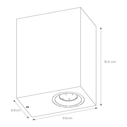 Lucide 22860/10/30 - LED Zatemnitvena zunanja stenska svetilka ZORA 2xGU10/5W/230V IP44
