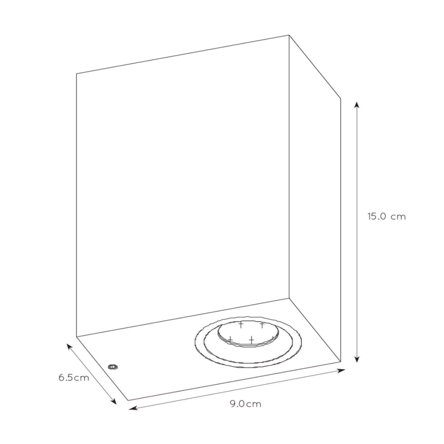 Lucide 22860/10/31 - LED Zatemnitvena zunanja stenska svetilka ZORA 2xGU10/5W/230V IP44