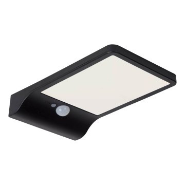 Lucide 22862/04/30 - LED Solarna stenska svetilka s senzorjem BASIC LED/3W/1,2V IP44 2000 mAh